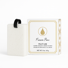 Fruity 3-Piece Body Scrubber Set — Body Wash Infused Buffers (42+ Washes, Coconut · Grapefruit · Freesia)